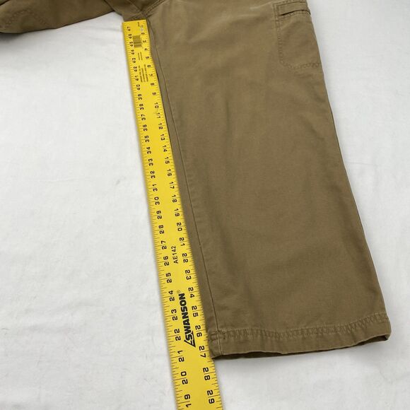 LL Bean Brown Cargo Pants Cotton Relaxed Fit Workwear Outdoor Mens 42x29 - Picture 10 of 10